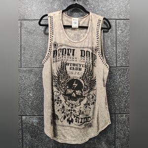 Vocal tops rhinestone embellished tank